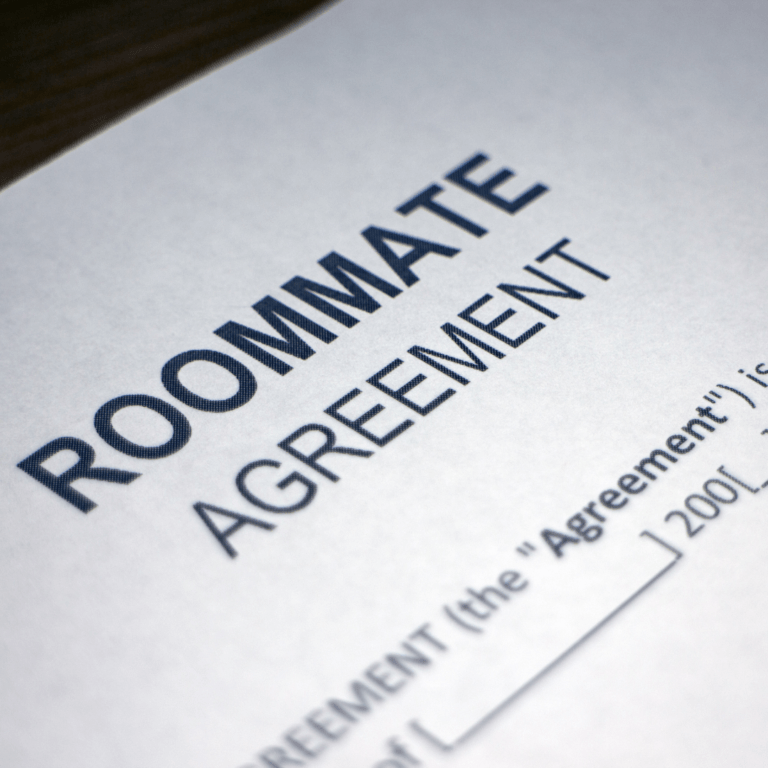 An Image of a document titled 'Roommate Agreement'